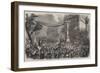 Entry of the Army of Italy into Paris, the Troops Passing Through the Boulevard Des Italiens-Jean Adolphe Beauce-Framed Giclee Print