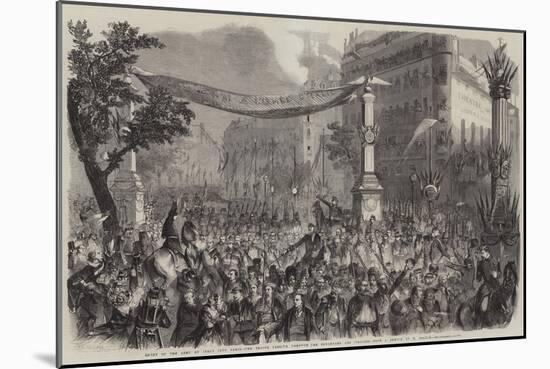 Entry of the Army of Italy into Paris, the Troops Passing Through the Boulevard Des Italiens-Jean Adolphe Beauce-Mounted Giclee Print