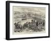 Entry of the Austrian Troops into Bosnia, Crossing the River Save, at Brod-Charles Robinson-Framed Giclee Print