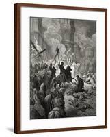 Entry of the Crusaders in Constantinople in 1204, Illustration from 'Bibliotheque Des Croisades'…-Gustave Doré-Framed Giclee Print