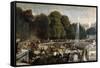 Entry of the Duchess of Orleans in the Garden of Tuileries, 1841-Eugene Louis Lami-Framed Stretched Canvas