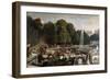 Entry of the Duchess of Orleans in the Garden of Tuileries, 1841-Eugene Louis Lami-Framed Giclee Print