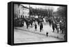 Entry of the French Foreign Legion into Chateau-Salins, Moselle, France, 17 November 1918-C Bergeret-Framed Stretched Canvas