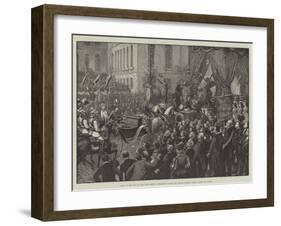 Entry of the King of Italy into Berlin-null-Framed Giclee Print