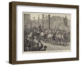 Entry of the Newly Married Crown Prince and Princess of Sweden at Stockholm-null-Framed Giclee Print