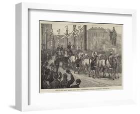 Entry of the Newly Married Crown Prince and Princess of Sweden at Stockholm-null-Framed Giclee Print