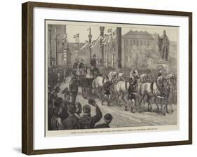 Entry of the Newly Married Crown Prince and Princess of Sweden at Stockholm-null-Framed Giclee Print