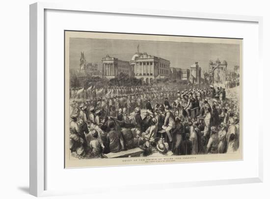 Entry of the Prince of Wales into Calcutta-Henry William Brewer-Framed Giclee Print