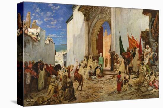 Entry of the Sharif of Ouezzane into the Mosque, 1876-Georges Clairin-Stretched Canvas