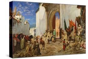 Entry of the Sharif of Ouezzane into the Mosque, 1876-Georges Clairin-Stretched Canvas