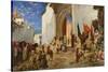 Entry of the Sharif of Ouezzane into the Mosque, 1876-Georges Clairin-Stretched Canvas