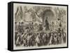 Entry of Victor Emmanuel into Naples-Frank Vizetelly-Framed Stretched Canvas