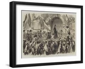 Entry of Victor Emmanuel into Naples-Frank Vizetelly-Framed Giclee Print