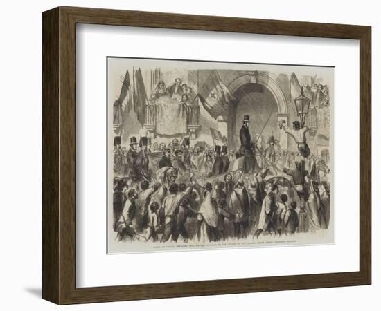 Entry of Victor Emmanuel into Naples-Frank Vizetelly-Framed Giclee Print