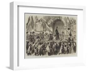 Entry of Victor Emmanuel into Naples-Frank Vizetelly-Framed Giclee Print