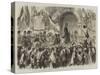 Entry of Victor Emmanuel into Naples-Frank Vizetelly-Stretched Canvas