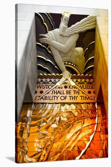 Entry Rockefeller Center - Manhattan - New York City - United States-Philippe Hugonnard-Stretched Canvas