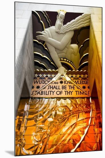 Entry Rockefeller Center - Manhattan - New York City - United States-Philippe Hugonnard-Mounted Premium Photographic Print