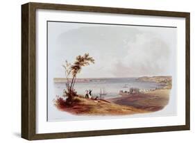Entry to the Bay of New York, Staten Island, Engraved by Salathe-Karl Bodmer-Framed Giclee Print