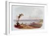 Entry to the Bay of New York, Staten Island, Engraved by Salathe-Karl Bodmer-Framed Giclee Print