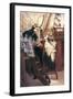 Entry to the Yacht-James Tissot-Framed Art Print