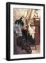 Entry to the Yacht-James Tissot-Framed Art Print