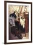 Entry To The Yacht-James Tissot-Framed Art Print