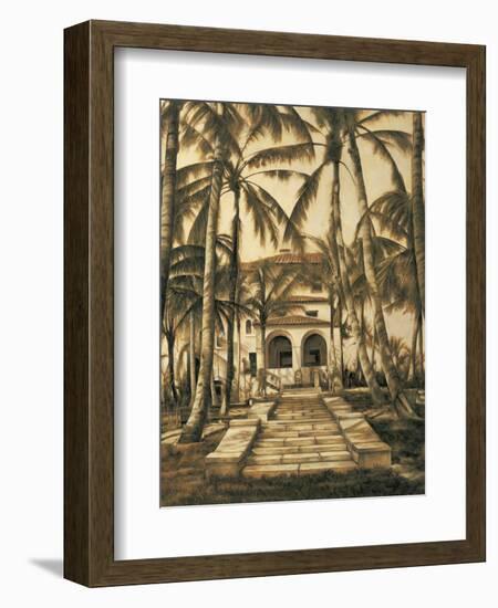 Entry to Villa-David Parks-Framed Art Print