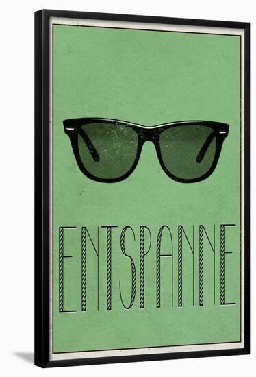 Entspanne (German - Relax)-null-Framed Poster