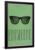 Entspanne (German - Relax)-null-Framed Poster