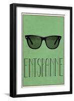 ENTSPANNE (German -  Relax)-null-Framed Art Print