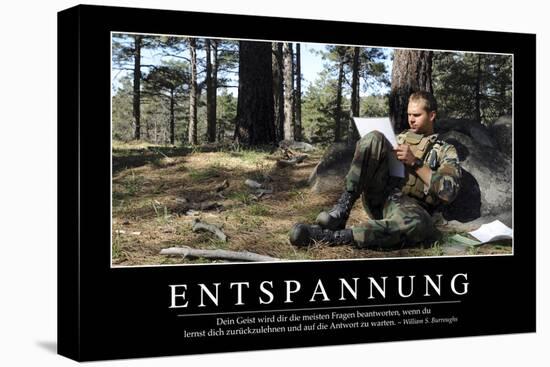 Entspannung: Motivationsposter Mit Inspirierendem Zitat-null-Stretched Canvas