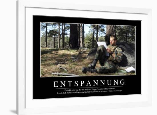 Entspannung: Motivationsposter Mit Inspirierendem Zitat-null-Framed Photographic Print