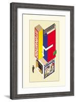 Entwurf Eines Kiosk-Herbert Boyer-Framed Art Print