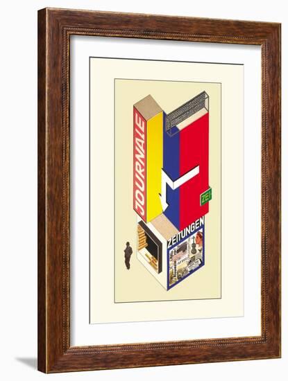 Entwurf Eines Kiosk-Herbert Boyer-Framed Art Print