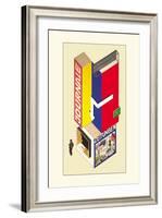 Entwurf Eines Kiosk-Herbert Boyer-Framed Art Print