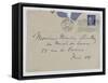 Envelope of Paul's Letter to Maurice Jamot Serullaz-null-Framed Stretched Canvas