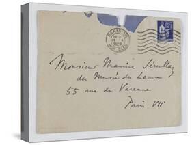 Envelope of Paul's Letter to Maurice Jamot Serullaz-null-Stretched Canvas
