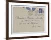 Envelope of Paul's Letter to Maurice Jamot Serullaz-null-Framed Giclee Print