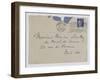 Envelope of Paul's Letter to Maurice Jamot Serullaz-null-Framed Giclee Print