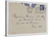 Envelope of Paul's Letter to Maurice Jamot Serullaz-null-Stretched Canvas