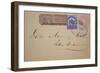 Envelope with Wells Fargo Pony Express Stamp Attached-null-Framed Giclee Print
