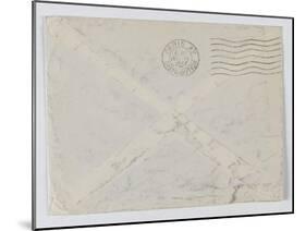 enveloppe de la lettre autographe de Charles Fedgal-null-Mounted Giclee Print