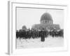 Enver Pasha and Jamal  Pasha visiting the Dome of the Rock, Jerusalem, 1916-null-Framed Photographic Print