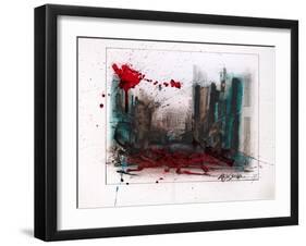 ENVIRONMENT 06 (drawing)-Ralph Steadman-Framed Giclee Print