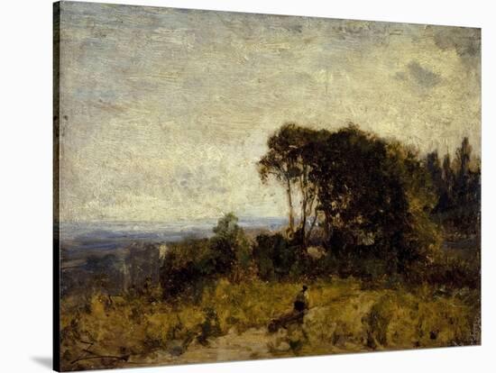 Environs de Barbizon-Félix Ziem-Stretched Canvas