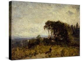 Environs de Barbizon-Félix Ziem-Stretched Canvas