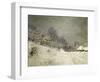 Environs de Honfleur. Neige-Landscape around Honfleur. Snow; around 1867 Canvas, 81,5 x 102 cm-Claude Monet-Framed Giclee Print