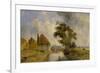 Environs of Breda, 1857 (Oil on Canvas)-Johan-Barthold Jongkind-Framed Giclee Print