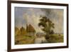 Environs of Breda, 1857 (Oil on Canvas)-Johan-Barthold Jongkind-Framed Giclee Print